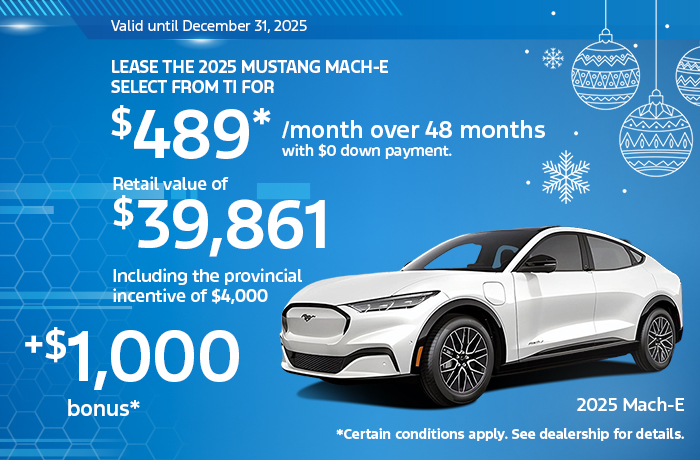 Bannière de Mach-E 2025